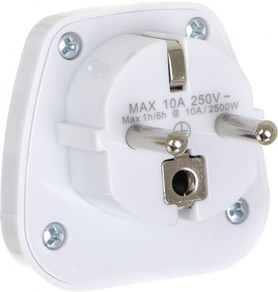 Переходник Electraline без заземления белый 70034 