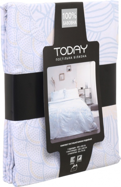 Комплект постельного белья Vitre 2.0 серый Today 