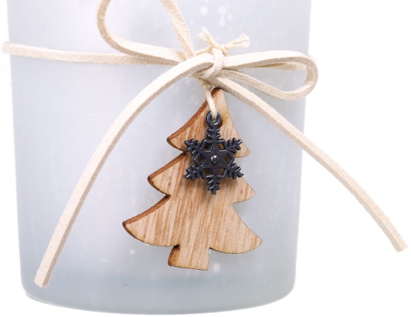 Подсвечник Christmas time 7,5x7,5x8 см