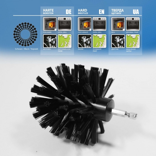Щітка 83 мм жорсткий дріт чорний S&R 139006003