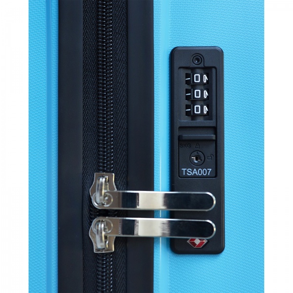 Чемодан Eagle 76 л голубой M (с расширителем) 