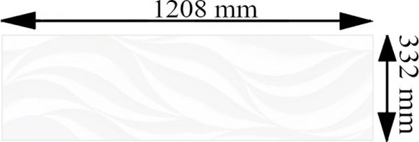 Плитка Halcon Blanco Ondas Mate 33x120 