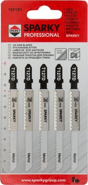 Пилка для електролобзика Sparky T127D 5 шт.
