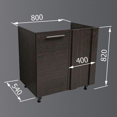 Тумба нижня Betta 80x82x54 см венге