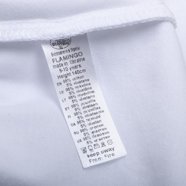 Футболка Фламинго р.140 белый 773-416 