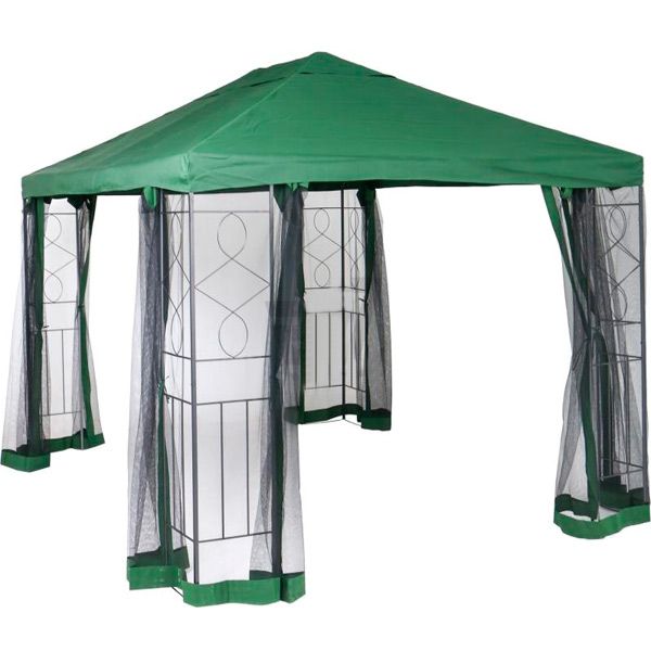 Садовий павільйон з москітною сіткою DU171 3x3 м зелений