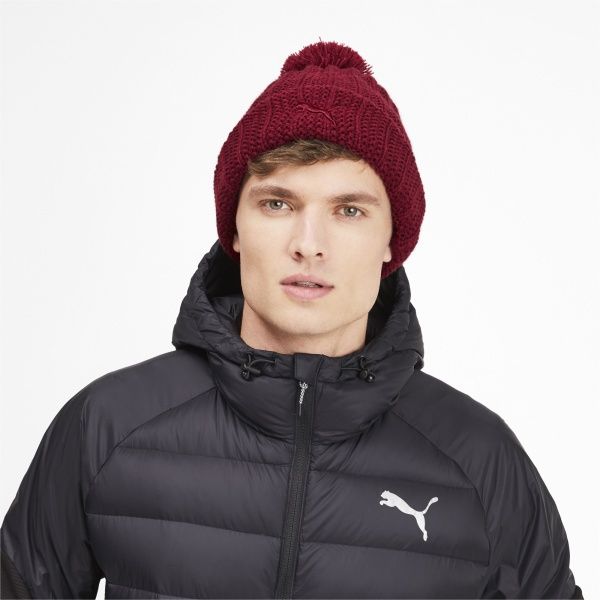 Шапка Puma SF LS Pom Pom Beanie 02238202 OS красный