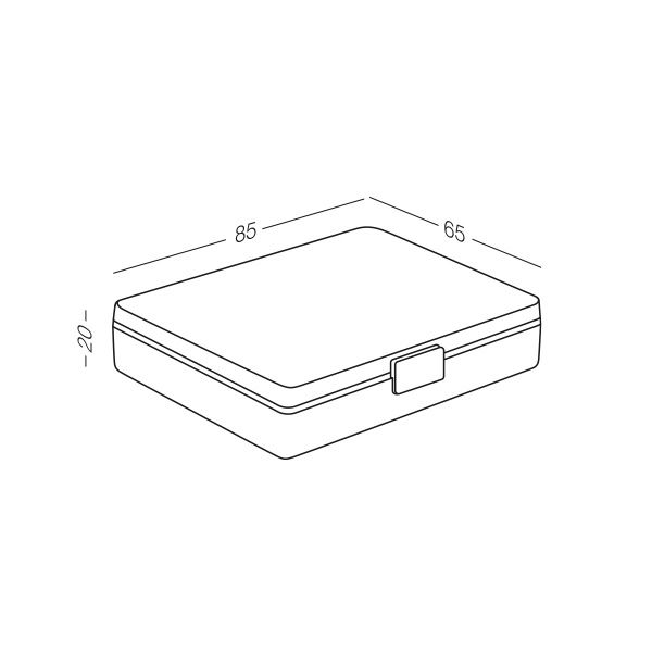 Органайзер для таблеток MVM PC-07 T на 6 відділень (таблетниця) 20x65x85 мм