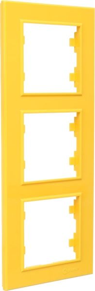Рамка тримісна Makel Karea вертикальна жовтий