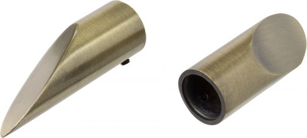 Наконечник Lazio Gardinia Memphis наборной d16 мм античная латунь 