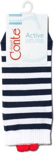 Шкарпетки жіночі Conte Active 20С-18СП 223 р. 25 білий із синім 