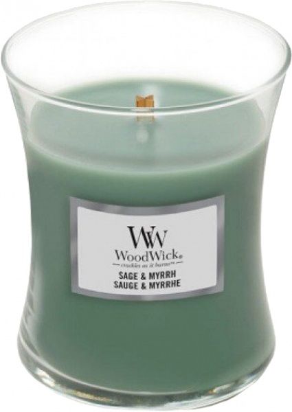 Свеча ароматическая Woodwick Medium Sage & Myrrh 275 г 