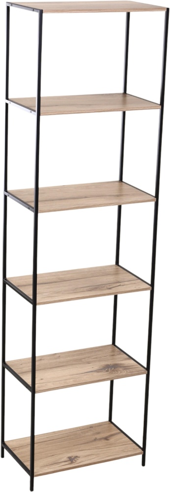 Етажерка Центр Меблів Конго 1800х500х300 мм натуральний/чорний