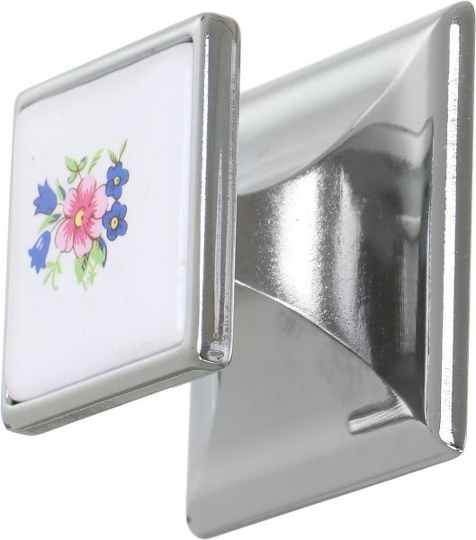 Меблева ручка K-302 G2/01 W 13 мм хром DC DC