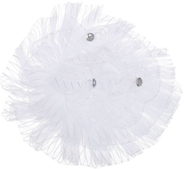 Бант Акцент середній В2033 10 см білий