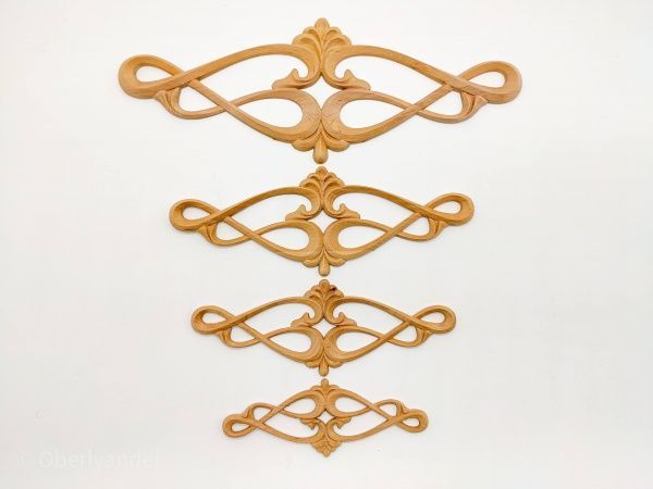 Декоративная панель деревянная горизонтальная 1 шт. DH.24.400 390х142x10 мм 