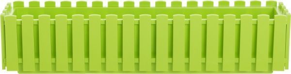 Ящик балконний Plastkon Fency прямокутний 10,5л салатовий 