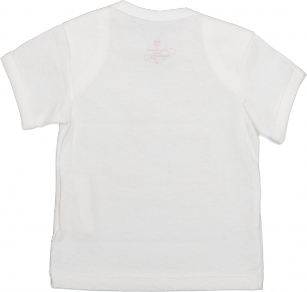 Футболка для дівчаток Модний Карапуз р.74 білий із рожевим 303-00024-2 