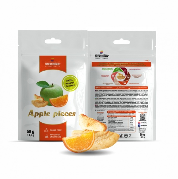 Снеки Spektrumix Скибочки яблучні з апельсином 50 г