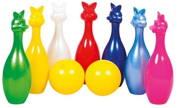 Набір для боулінгу Bamsic Кеглі Зайці 7 +2 шари 024
