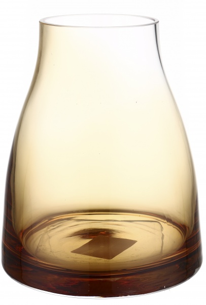 Ваза Wrzesniak Glassworks Яншо 18 см янтарная 