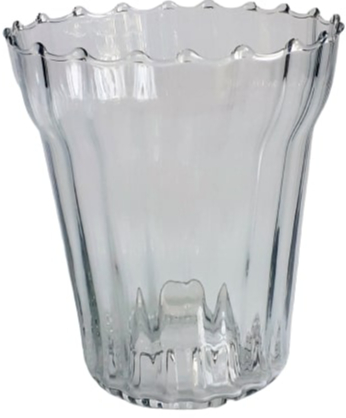 Горшок стеклянный Орхидея d 125 h 15O №2 прозрачный 