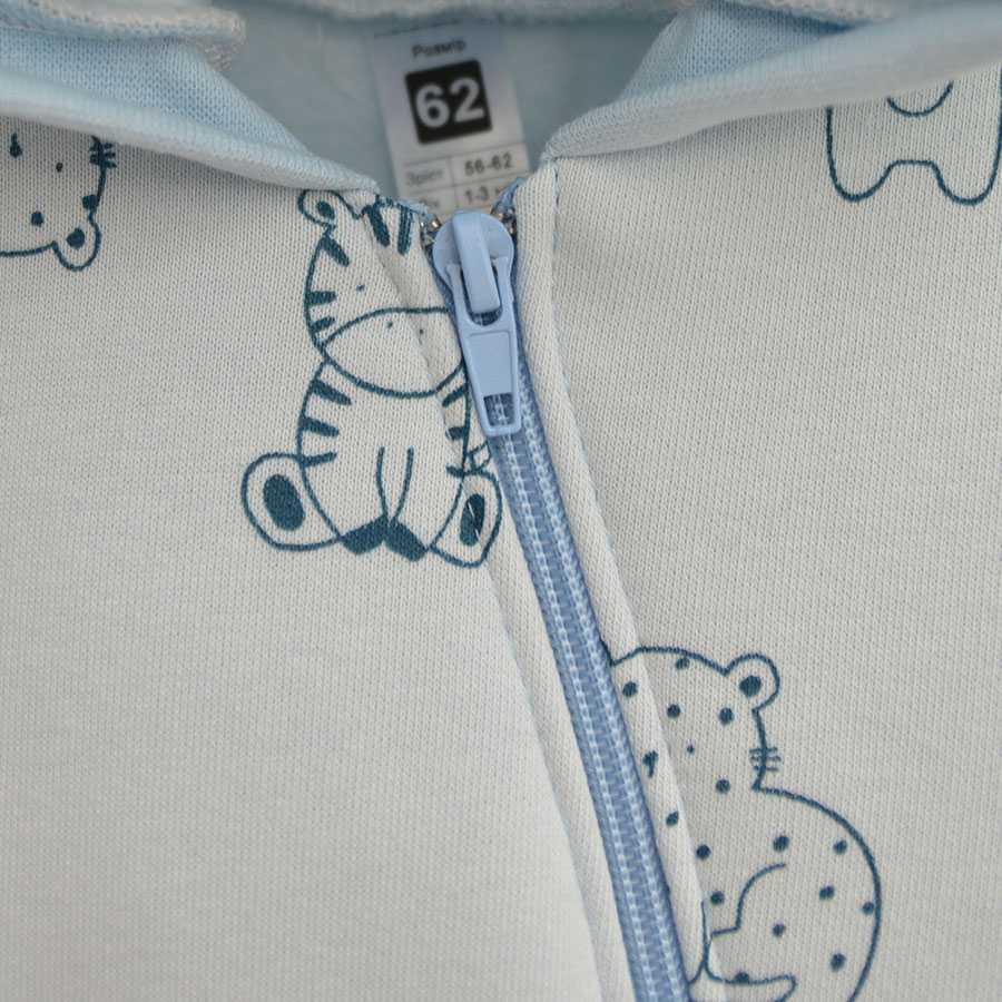 Комбинезон унисекс Blanka Африка р.62-68 голубой 110870