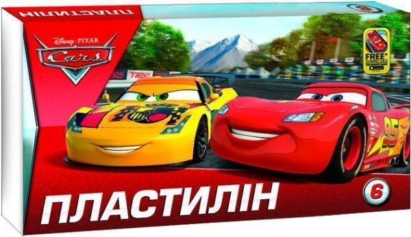 Пластилін Тачки 6 кольорів Міцар+