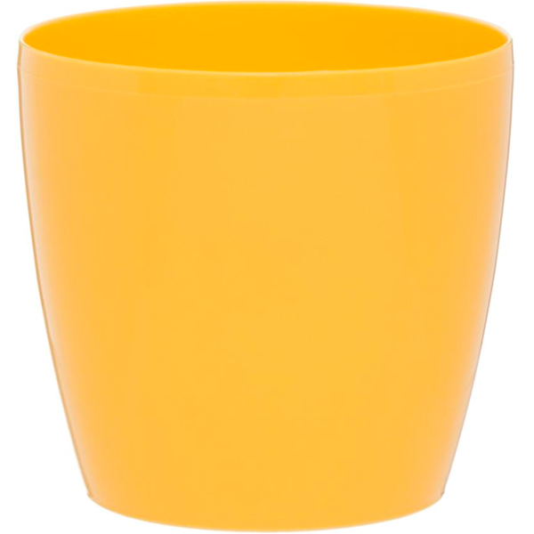 Горшок пластиковый Lamela Магнолия круглый 1,6л желтый (200) 