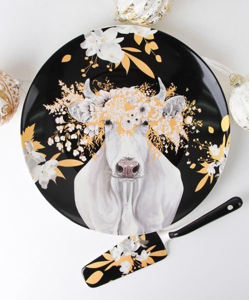 Блюдо для торта с лопаткой 27 см 924-602 Lefard 