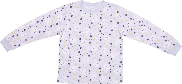 Піжама дитяча для дівчинки Татошка 0101202 р.110 сіро-жовтий 