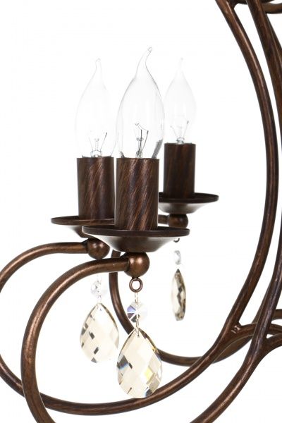 Люстра підвісна Vitaluce 8xE14 мідний V3341/8 