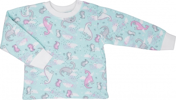 Пижама детская для мальчика Фламинго 109-307 р.80 ментоловый 