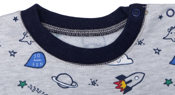 Пижама детская для мальчика Фламинго 109-307 р.86 меланж 