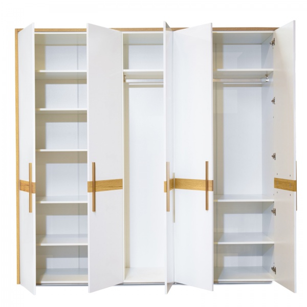 Шафа Embawood Моне білий/дуб сонома 