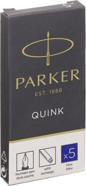 Набір картриджів Quink сині 5 шт. 11 410BLU Parker 