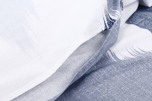 Комплект постільної білизни Північне сяйво 2 синій La Nuit (без простирадла) 