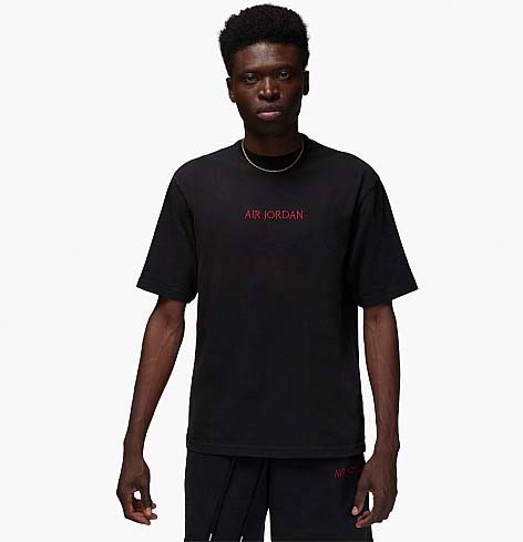 Футболка Nike M J AIR JDN WM TEE DV6465-010 р.XL чорний