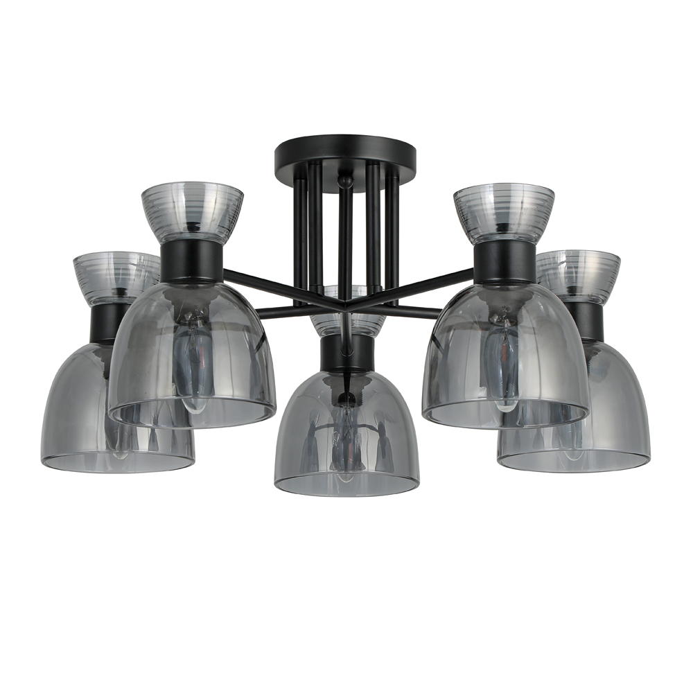 Люстра подвесная ARDERO 5xE14 черный BL1250-1