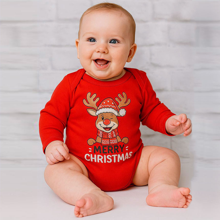 Боди детское унисекс Blanka Олененок р.62-68 красный 110896