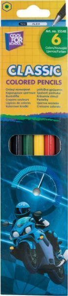 Олівці кольорові Racing CF15148 6 шт. Cool For School