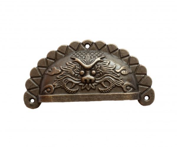 Ручка декоративная 90х43 мм 1 шт. старая бронза