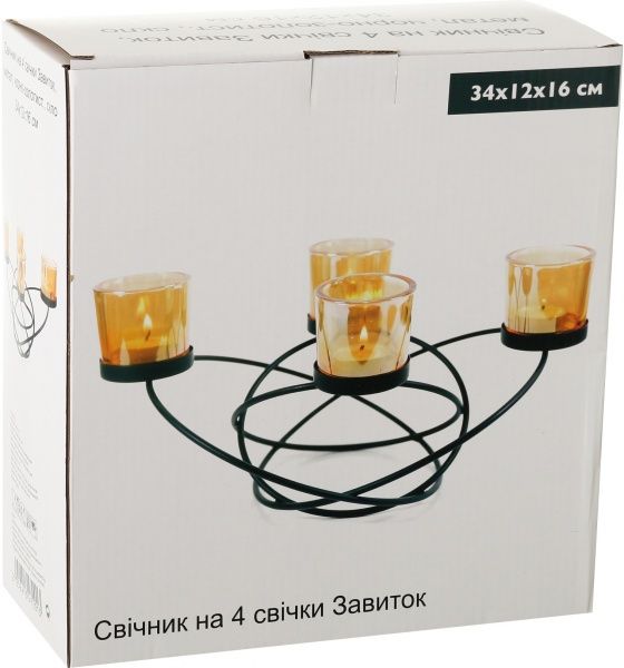 Подсвечник Завиток 43x5x13.5 см