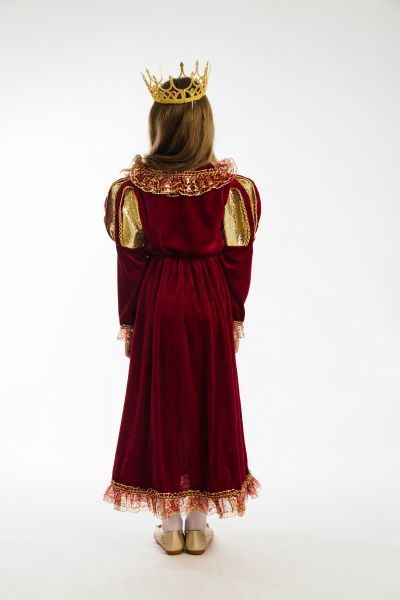 Костюм дитячий карнавальний КАРНАВАЛІЯ Королева 5-7 років р.122 червоний 