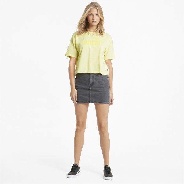 Футболка Puma ESS Cropped Logo Tee 58686640 XS жовтий