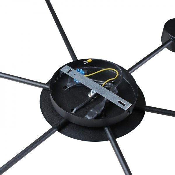 Люстра стельова Светкомплект G Time 6x12 Вт GX53 чорний 