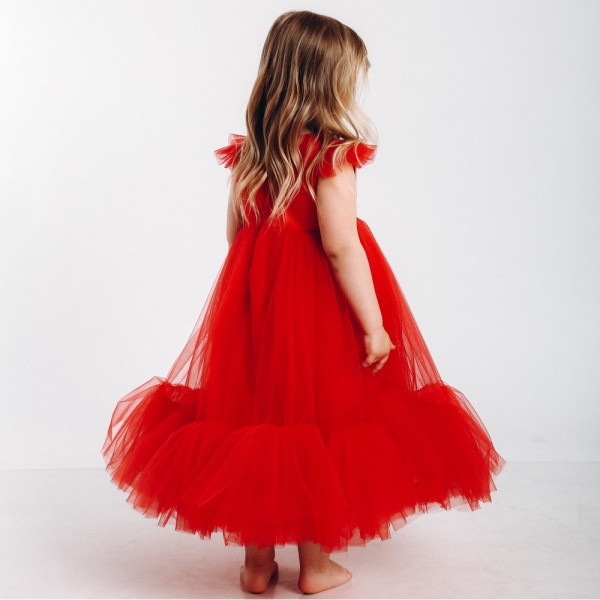 Платье Maya-MI Пушинка с крылышками 0105-0071-4 р.146 красный 