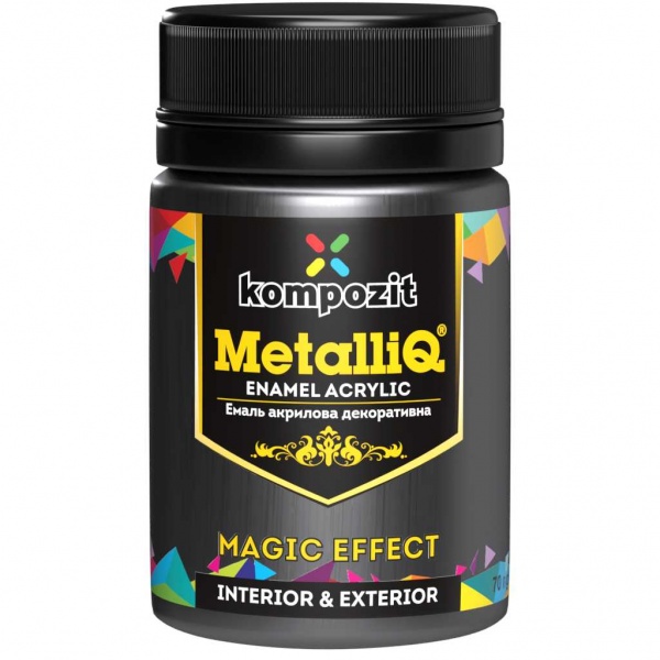 Декоративна фарба Kompozit акрилова MetalliQ платина 0,07кг