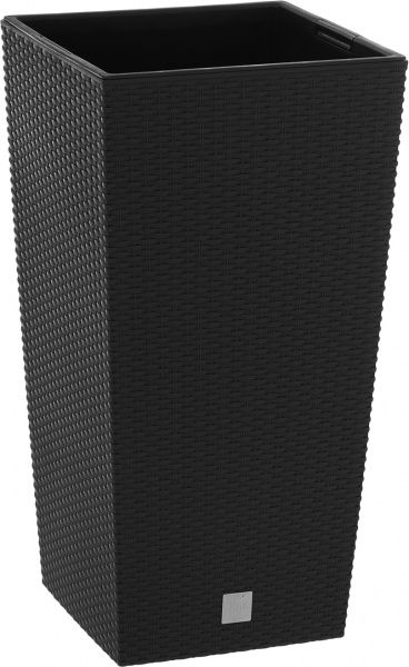 Горщик пластиковий Prosperplast Rato square 2 в 1 квадратний 91,5л антрацит (77952-433) 