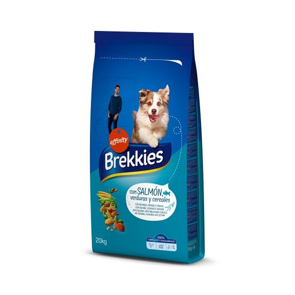 Корм Brekkies с лососем и овощами 20 кг